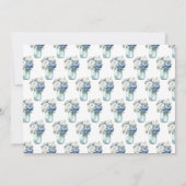 Blue Peonies Mason Jar Vrijgezellenfeest Kaart (Achterkant)