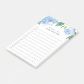 Blue Peony | Aangepast om lijst te doen Post-it® Notes (Schuin)