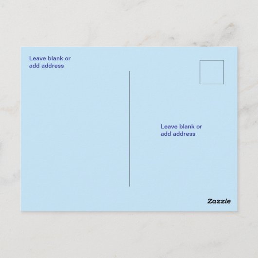 Blue Peony Chinoiserie Sla de datumkaarten op Briefkaart (Achterkant)