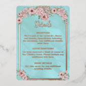  Blue Peony Folie Enclosure Kaart (Voorkant)