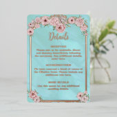  Blue Peony Folie Enclosure Kaart (Staand Voorkant)