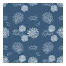 Blue Peony naadloos bloemenpatroon