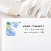 Blue Peony | Retouradreslabels Etiket (Insitu)