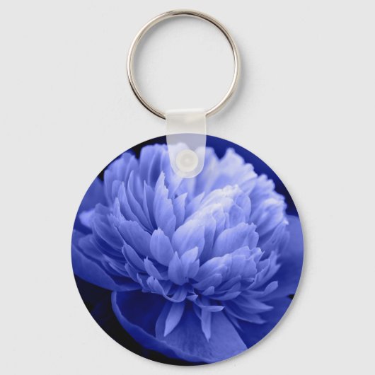 Blue Peony-Sleutelhanger Sleutelhanger (Voorkant)