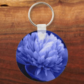 Blue Peony-Sleutelhanger Sleutelhanger (Voorkant)