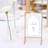 Blue Peony Victorian Arch Classic Wedding White Kaart