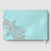  Blue Peony Wedding Folie Guestbook Gastenboek (Achterkant)