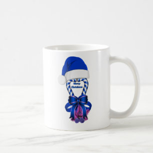 Blue Peppermint Candy Cane Koffiemok
