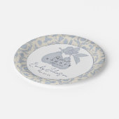 Blue Perfect Pear Vrijgezellenfeest Papier Borden Papieren Bordje (Gekanteld)