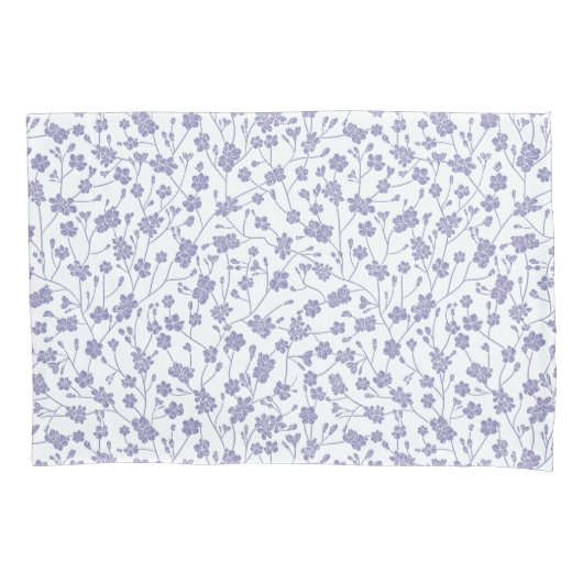 Blue Periwinkle Custom Background Color Pillowcase Kussensloop (Voorkant)