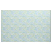 Blue Periwinkle Flowers  Faux Patch Pattern Stof (Yard (91,4 cm))