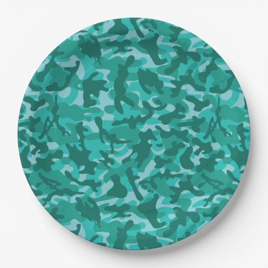 Blue Persian Camouflage Papieren Bordje (Voorkant)