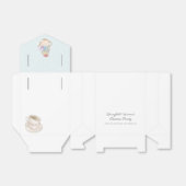 Blue Personalised Moederdag Tea Party Favor Box Bedankdoosjes (Uitgevouwen)