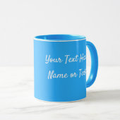Blue Personalize Message Coffee Cup Gift Mok (Voorkant rechts)