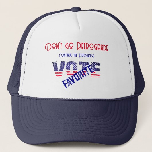 Blue - Personalize w/ Your Favorite Candidate Trucker Pet (Voorkant)