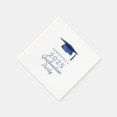 Blue Personalized 2025 Afstudeerfeest Servet (Hoek)