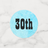 Blue Personalized 30th Birthday Confetti (Kleine voorkant)