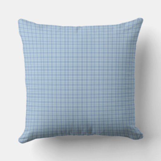 Blue Personalized Baby Nursery Pillow Kussen (Achterkant)