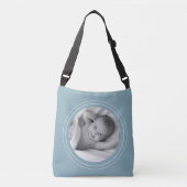 Blue Personalized Crossbody Bag Crossbody Tas (Voorkant)