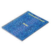 Blue Personalized Gymnastics Coach Notitieboek (Linkerzijde)