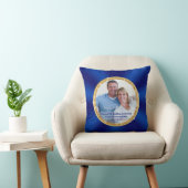 Blue Personalized Jubileum Photo Gifts, Delete Kussen (Stoel)