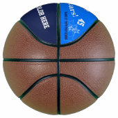 Blue Persoonlijke naam Team Stars Basketball Mini Basketbal (Rechts)