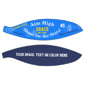 Blue Persoonlijke naam Team Stars Basketball Mini Basketbal (Panelen)