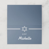 Blue Pesach Plaatskaartje (Buitenkant ongevouwen)