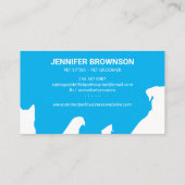 Blue Pet Boutique cat dog bird rabbit fish Vet Visitekaartje (Achterkant)