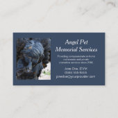 Blue Pet Guardian Angel Memorial Services Visitekaartje (Voorkant)