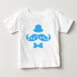 Blue Pet Mustache Casual Baby Boy T-Shirt