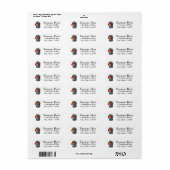 Blue Pet Red Dachshund Etiket (Full Sheet)