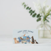 Blue Pet Sitting Service-Visitekaartje Visitekaartje (Staand voorkant)