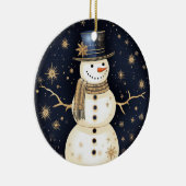 Blue Pet Snowman Ornament (Rechts)
