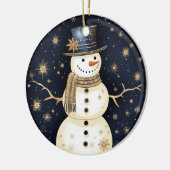 Blue Pet Snowman Ornament (Links)
