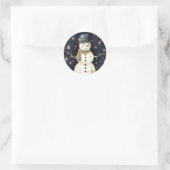Blue Pet Snowman Sticker (Tas)