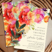 Blue Petal bruids douche uitnodiging