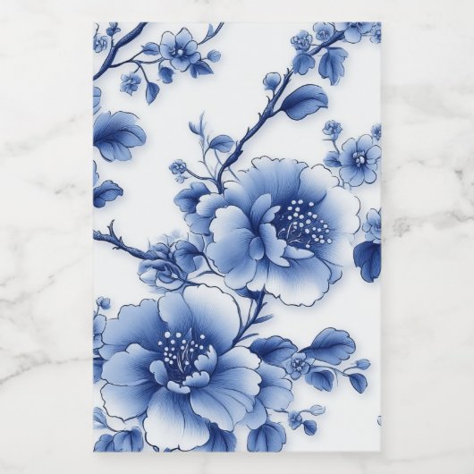 Blue Petal Ceramic Storage Jar Voedselcontainer Etiket (Enkel label)