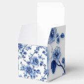 Blue Petal Cube Gift Box Bedankdoosjes (Geopend)