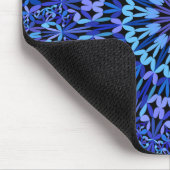 Blue Petal Kaleidoscope Mandala Muismat (Hoek)