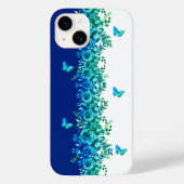 Blue Petal Symphony Phone Case (Achterkant)