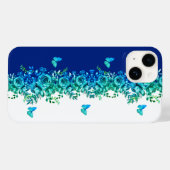 Blue Petal Symphony Phone Case (Achterkant (horizontaal))
