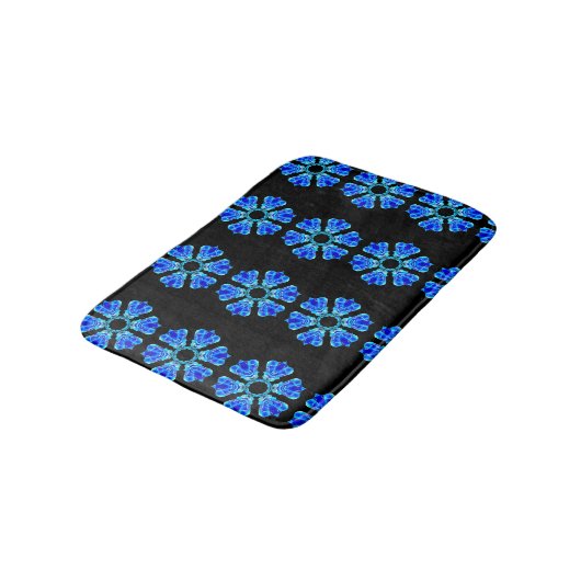 Blue Petals Badmat (Gekanteld)