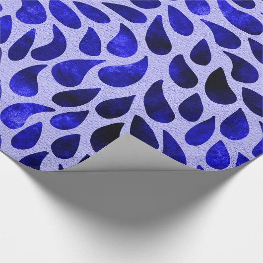 Blue Petals Cadeaupapier (Hoek)
