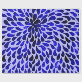 Blue Petals Cadeaupapier (Vlak)