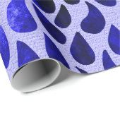 Blue Petals Cadeaupapier (Rol Hoek)