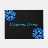 Blue Petals Deurmat (Voorkant)