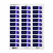 Blue Petals Etiket (Full Sheet)