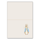 Blue Peter het Konijn Baby shower Place Card Kaart (Voorkant)