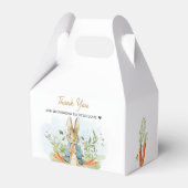 Blue Peter Rabbit Baby shower Bedankdoosjes (Achterkant)